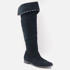 a.n.a. Suede Black Knee High Boots, size 5.5